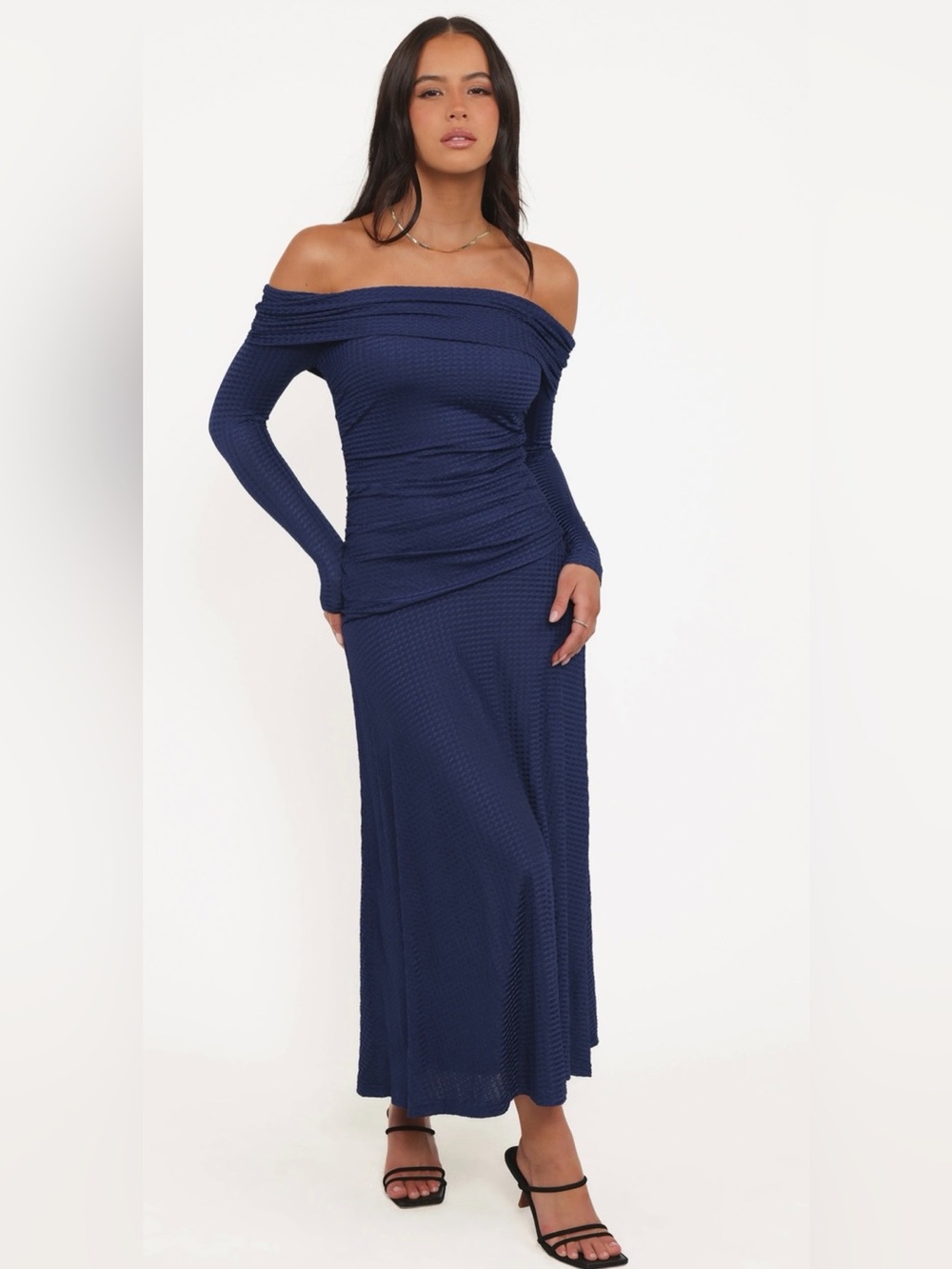 Petal & Pup Katiya Off the Shoulder Long Sleeve Dress